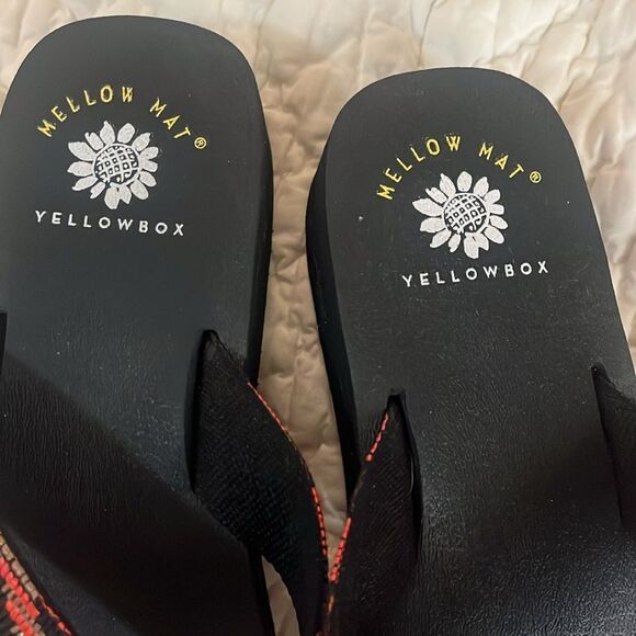 Yellow Box Black and orange Sandals - Picture 2 of 4